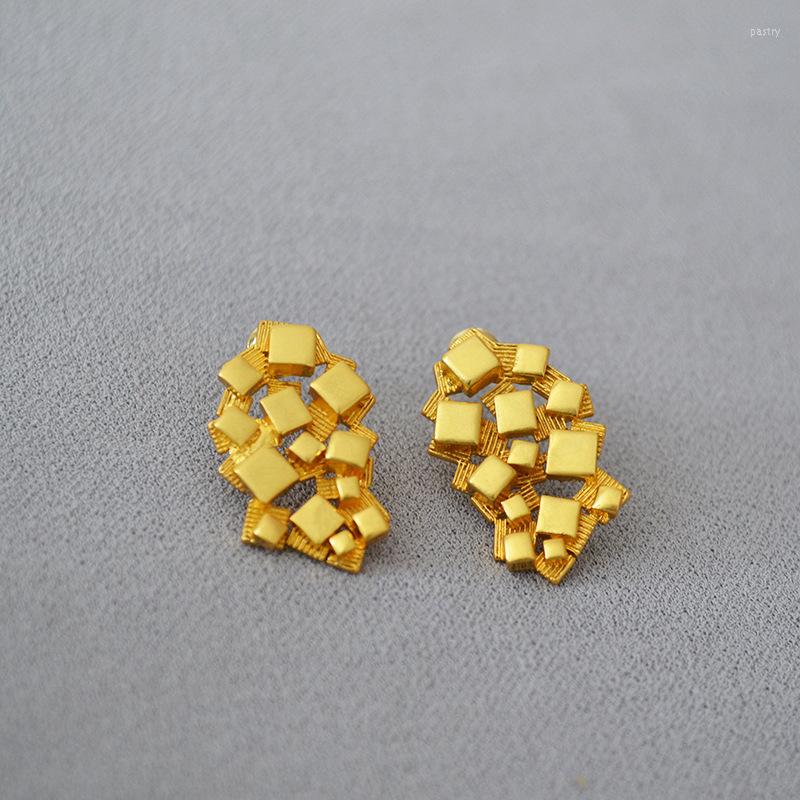 Stud Earrings Niche Vintage Brass Irregular Geometric Square Sequence Construction Earring European And American Chic Jewelry
Stud Earrings Niche Vintage Brass Irregular Geometric Square Sequence Construction Earring European And American Chic Jewelry
