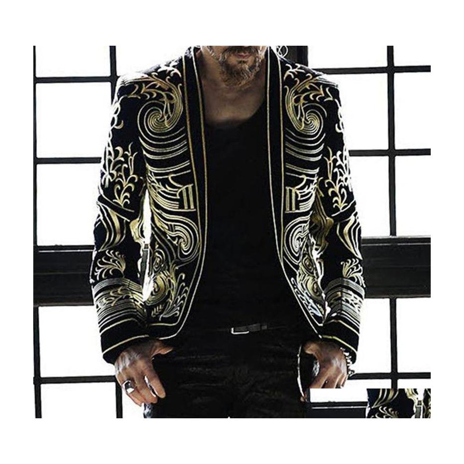 Men'S Suits Blazers Mens Suit Fashion Court Prince Black Jacket Vintage Party Men Stage Singer Outfit Drop Delivery Apparel Clothin Dhon6, Blue
Men'S Suits Blazers Mens Suit Fashion Court Prince Black Jacket Vintage Party Men Stage Singer Outfit Drop Delivery Apparel Clothin Dhon6, Blue