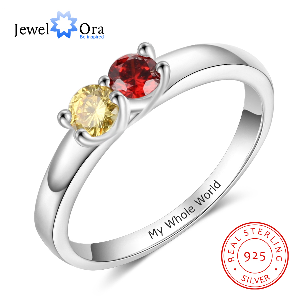 Wedding Rings 925 Sterling Silver Custom Name Rings for Women Personalized Engraving Mothers Ring with Birthstone Silver 925 Fine Jewelry Gift 230313
Wedding Rings 925 Sterling Silver Custom Name Rings for Women Personalized Engraving Mothers Ring with Birthstone Silver 925 Fine Jewelry Gift 230313
