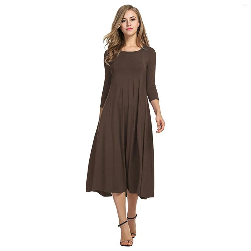 Casual Dresses Plus Size Women Maxi Dress Solid Color Long Sleeve O Neck Cotton Swing Female Streetwear Beach Holiday Summer Robe, Blue
Casual Dresses Plus Size Women Maxi Dress Solid Color Long Sleeve O Neck Cotton Swing Female Streetwear Beach Holiday Summer Robe, Blue