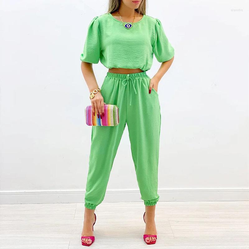 Women' Tracksuits Elegant High Waist Solid Outfits Women Casual Short Sleeve Loose Two Piece Suit Fashion O-neck Tops And Drawstring Long, 01 yellow
Women' Tracksuits Elegant High Waist Solid Outfits Women Casual Short Sleeve Loose Two Piece Suit Fashion O-neck Tops And Drawstring Long, 01 yellow