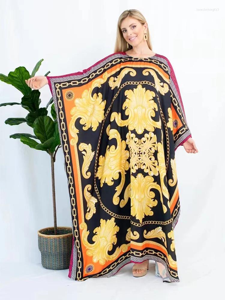 Women's Swimwear Swimsuit Cover Up Gold Print Behomian Dress 2023 Robe De Plage Beach Pareos Kaftan Loose Maxi Sarong Beachwear, Multicolor
Women's Swimwear Swimsuit Cover Up Gold Print Behomian Dress 2023 Robe De Plage Beach Pareos Kaftan Loose Maxi Sarong Beachwear, Multicolor