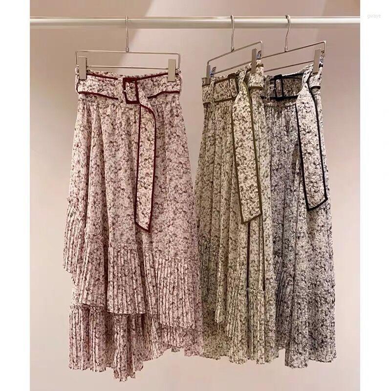 Skirts Japanese Sweet Irregular Floral Skirt Women Vintage High Waist Belt Spring Summer 2023 Jupe Femme Elegant Chic Casual Faldas, Green
Skirts Japanese Sweet Irregular Floral Skirt Women Vintage High Waist Belt Spring Summer 2023 Jupe Femme Elegant Chic Casual Faldas, Green