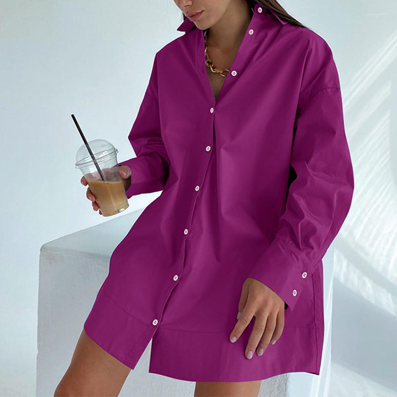 Women' Blouses Oversized Fashion Women' Shirts Loose Turn-Down Collar Long Sleeve Button Shirt Female 2023 Spring Office Lady Elegant, Purple
Women' Blouses Oversized Fashion Women' Shirts Loose Turn-Down Collar Long Sleeve Button Shirt Female 2023 Spring Office Lady Elegant, Purple