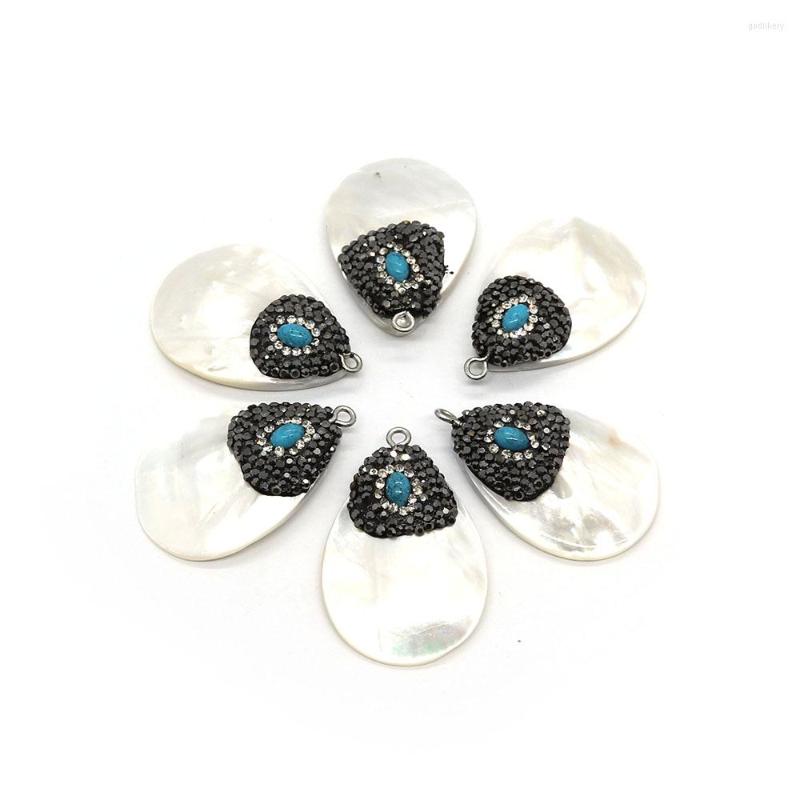 Pendant Necklaces Natural Shell Inlaid Rhinestone Drop 25x37mm Charm Making DIY Necklace Earrings Fashion Jewelry Boutique Accessories
Pendant Necklaces Natural Shell Inlaid Rhinestone Drop 25x37mm Charm Making DIY Necklace Earrings Fashion Jewelry Boutique Accessories