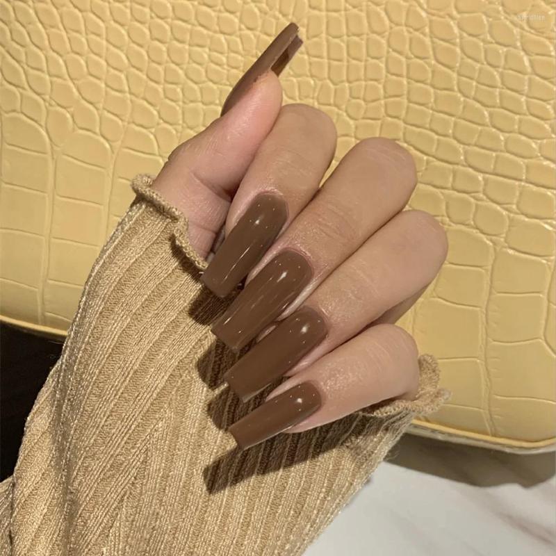False Nails 24Pcs Glossy Square Head Nail Wearable Long Fake For Women And Girls French Style Patch Easy Tear Not Fall, Jelly glue model
False Nails 24Pcs Glossy Square Head Nail Wearable Long Fake For Women And Girls French Style Patch Easy Tear Not Fall, Jelly glue model