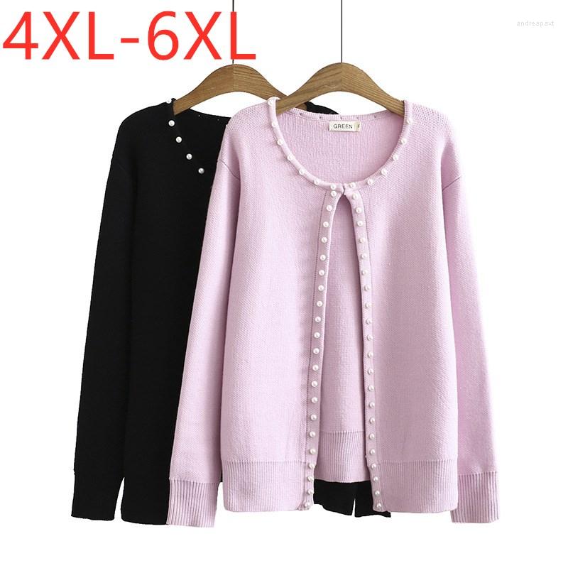 Women's Knits 2023 Ladies Spring Autumn Plus Size Knit Sweater For Women Large Long Sleeve Slim Elastic Bead Pink Cardigan 5XL 6XL, Black
Women's Knits 2023 Ladies Spring Autumn Plus Size Knit Sweater For Women Large Long Sleeve Slim Elastic Bead Pink Cardigan 5XL 6XL, Black