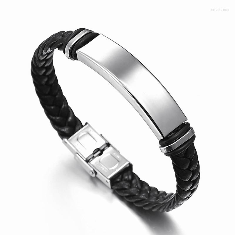 Charm Bracelets Fashion Classic Stainless Steel Button Simple Design Men's Leather Bracelet DIY & Custom Logo Birthday
Charm Bracelets Fashion Classic Stainless Steel Button Simple Design Men's Leather Bracelet DIY & Custom Logo Birthday