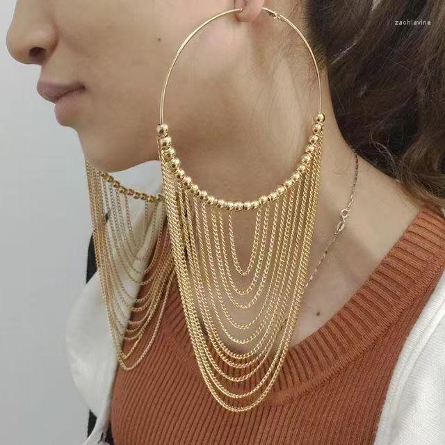 Hoop Earrings Europe And The United States Exaggerated Large Circle Tassels With Female Round Multi-layer Atmospheric
Hoop Earrings Europe And The United States Exaggerated Large Circle Tassels With Female Round Multi-layer Atmospheric