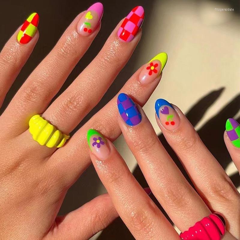 False Nails 24Pcs Detachable Almond Colorful Charm Wearable French Stiletto Fake Full Cover Nail Tips Press On, D9z
False Nails 24Pcs Detachable Almond Colorful Charm Wearable French Stiletto Fake Full Cover Nail Tips Press On, D9z