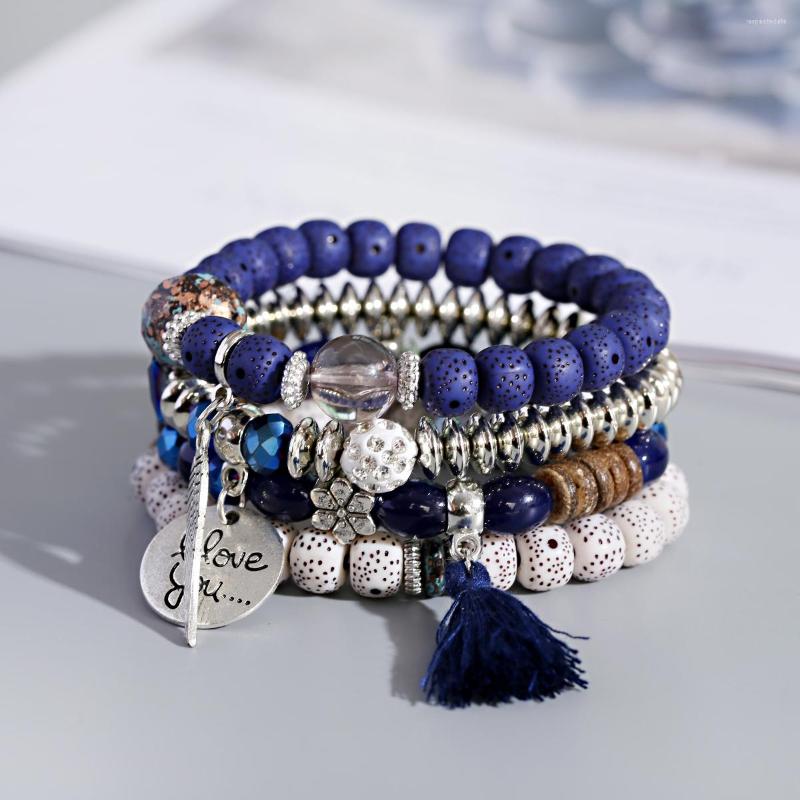 Charm Bracelets Summer Silver Color Wing Women's Bracelet&Bangles Set 4Pcs/Lot Bohemia Tassel Beads Bracelet Jewelry For Ladies
Charm Bracelets Summer Silver Color Wing Women's Bracelet&Bangles Set 4Pcs/Lot Bohemia Tassel Beads Bracelet Jewelry For Ladies