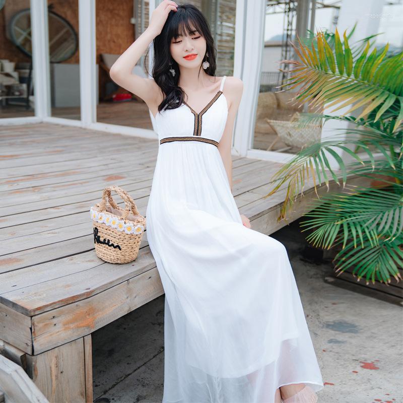 Casual Dresses Sexy Camisole Summer Dress Women Mulberry Silk Maxi For Sleeveless White Holiday Vestido De Mujer Zm
Casual Dresses Sexy Camisole Summer Dress Women Mulberry Silk Maxi For Sleeveless White Holiday Vestido De Mujer Zm