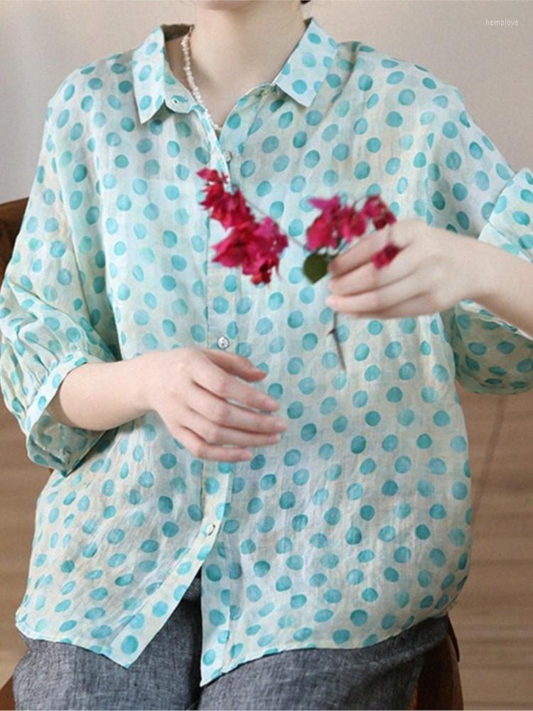 Women's Blouses Johnature Women Ramie Polka Dot Shirts Casual Loose Button Spring 2023 Turn-down Collar Vintage Tops, Red
Women's Blouses Johnature Women Ramie Polka Dot Shirts Casual Loose Button Spring 2023 Turn-down Collar Vintage Tops, Red