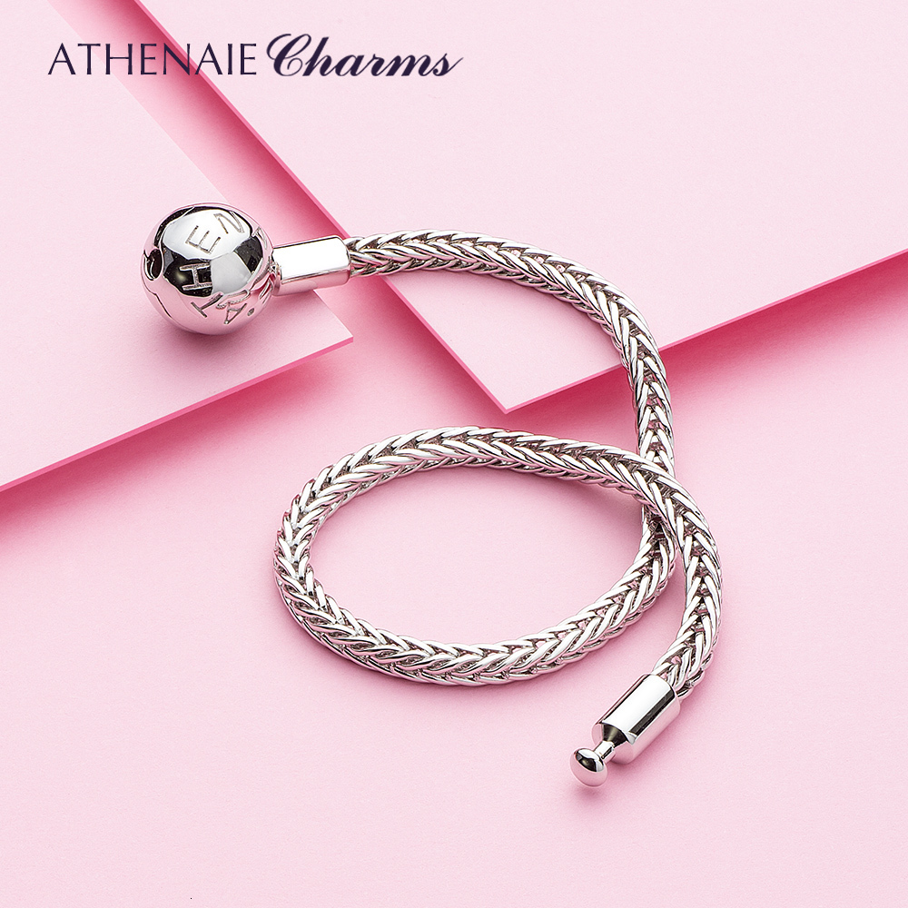 Charm Bracelets ATHENAIE 925 Sterling Silver Classic Wheat Chain Charms Bracelet with Openable Clasp for European WomenMen Jewelry 230313
Charm Bracelets ATHENAIE 925 Sterling Silver Classic Wheat Chain Charms Bracelet with Openable Clasp for European WomenMen Jewelry 230313