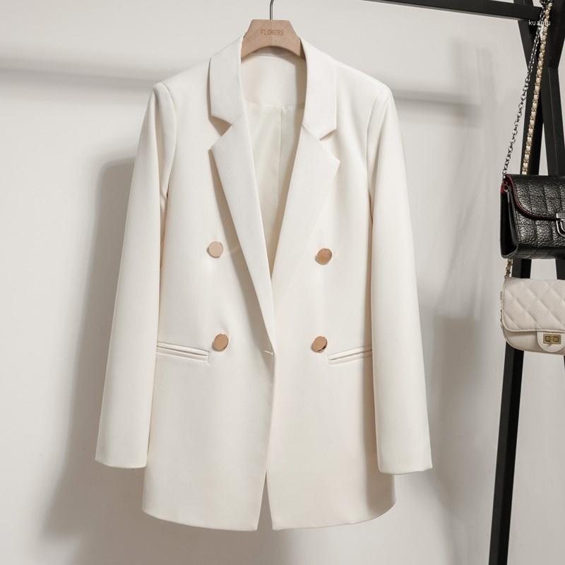 Women' Suits 2023 Autumn Women Blazer Jackets Office Work Outfits Casual Tops Long Sleeve Double Breasted Outerwear Lady Suit Coat, White
Women' Suits 2023 Autumn Women Blazer Jackets Office Work Outfits Casual Tops Long Sleeve Double Breasted Outerwear Lady Suit Coat, White