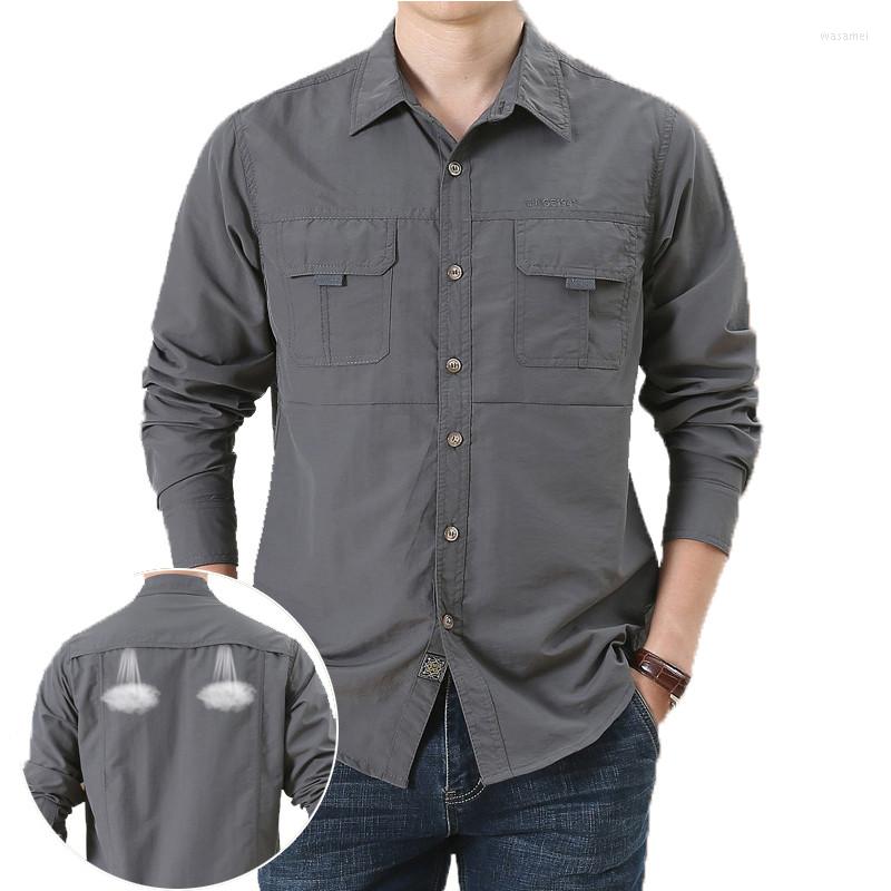 Men's Casual Shirts Hiking Fishing Military Tactical Shirt Men Breathable Quick-Drying Blouse Long Sleeve Cargo Working Camisa Man Outdoor, Black
Men's Casual Shirts Hiking Fishing Military Tactical Shirt Men Breathable Quick-Drying Blouse Long Sleeve Cargo Working Camisa Man Outdoor, Black