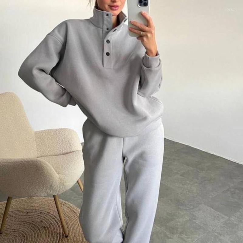 Women' Tracksuits Women Fashion Outfits Elegant Stand Collar Button Pullover And Sport Pant Suit Casual Long Sleeve Solid Loose 2Pc Set, 01 apricot
Women' Tracksuits Women Fashion Outfits Elegant Stand Collar Button Pullover And Sport Pant Suit Casual Long Sleeve Solid Loose 2Pc Set, 01 apricot