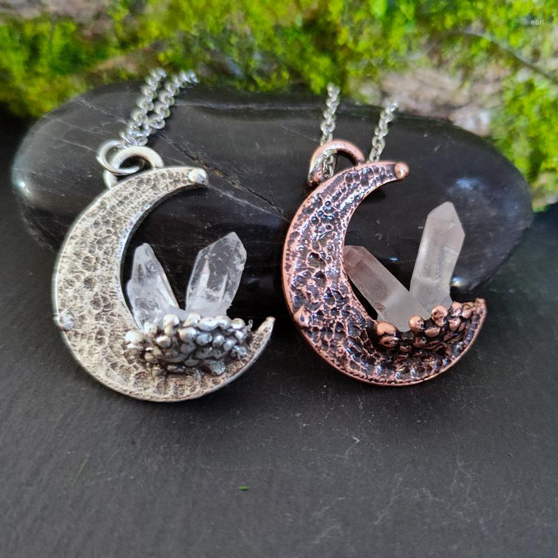 Pendant Necklaces Pagan Crescent Moon Healing Crystal Quartz Necklace Occult Witch Celestial Jewelry For Women Gift
Pendant Necklaces Pagan Crescent Moon Healing Crystal Quartz Necklace Occult Witch Celestial Jewelry For Women Gift