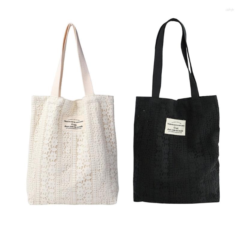 Evening Bags Lace Tote Women Shoulder Girl Canvas Spring Summer Shopping Bag Fashion Large Capacity Handbags, Black
Evening Bags Lace Tote Women Shoulder Girl Canvas Spring Summer Shopping Bag Fashion Large Capacity Handbags, Black