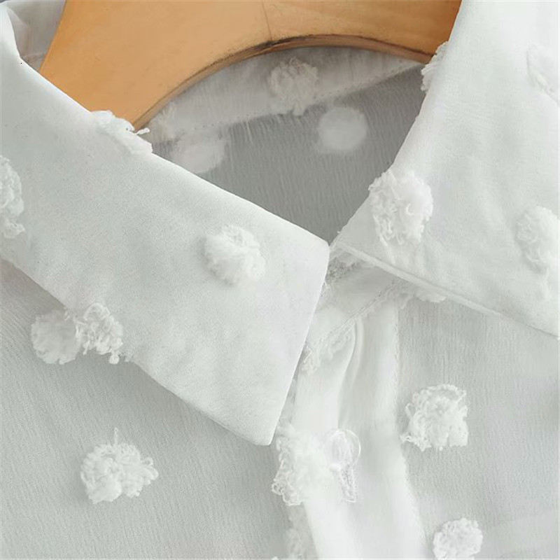 Women's Blouses Shirts Womens Tops and Blouses Elegant Long Sleeve chemise femme Polka Dot Loose OL Shirt Ladies Chiffon Blouse Dames blusa femin