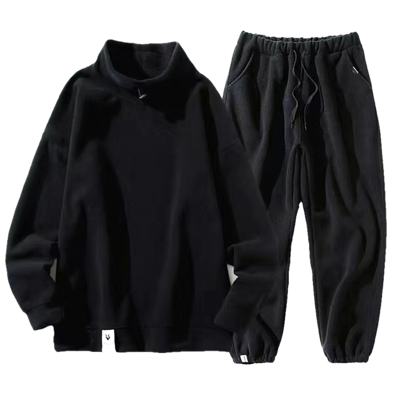 Men's Tracksuits Mens Fashion Clothing Trends Warm Casual Tracksuit Men Sweatsuits and Pants 2 Piece Sets Comfort Fleece Mens Joggers Set Ropa 23