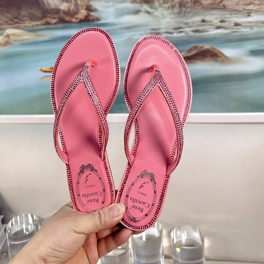New Rene caovilla rhinestone decorative flip flops slippers leather sole slide summer sandals slip-on shoes flats sandal for women luxury designer slides slipper, White
New Rene caovilla rhinestone decorative flip flops slippers leather sole slide summer sandals slip-on shoes flats sandal for women luxury designer slides slipper, White