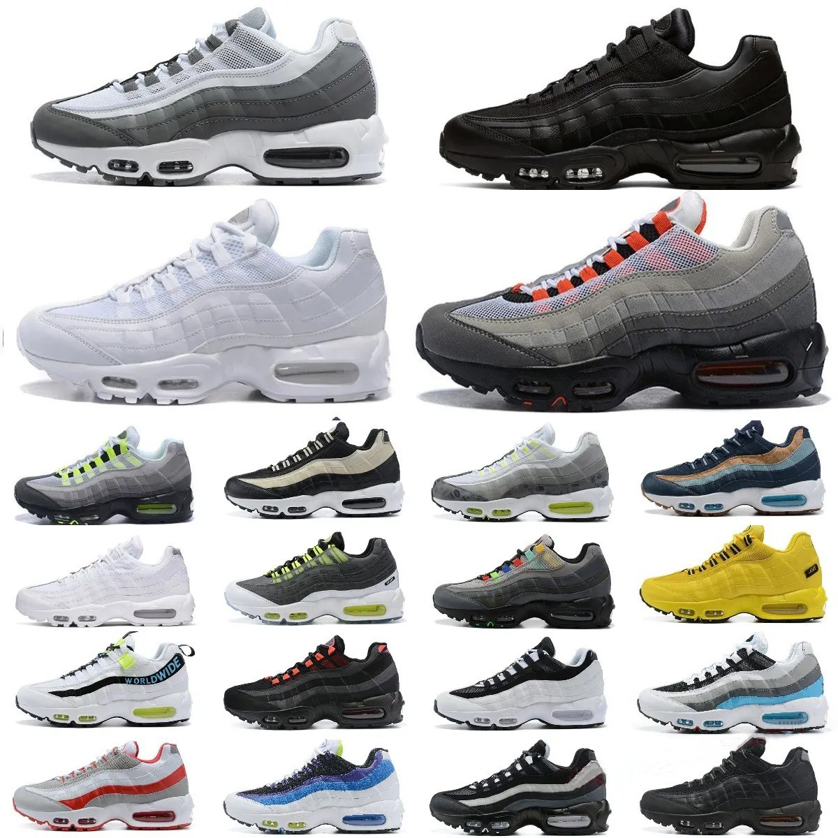 Top 95 airmaxs men running shoes 95s Greedy 3.0 Triple Black white university blue Bordeaux Neon Throwback Future max mens womens trainers sports sneakers, 35
Top 95 airmaxs men running shoes 95s Greedy 3.0 Triple Black white university blue Bordeaux Neon Throwback Future max mens womens trainers sports sneakers, 35