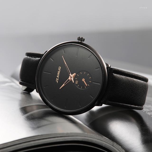 Wristwatches Creative Men's Watch Leather Belt Trend Fashion Simple Men Quartz, Black
Wristwatches Creative Men's Watch Leather Belt Trend Fashion Simple Men Quartz, Black