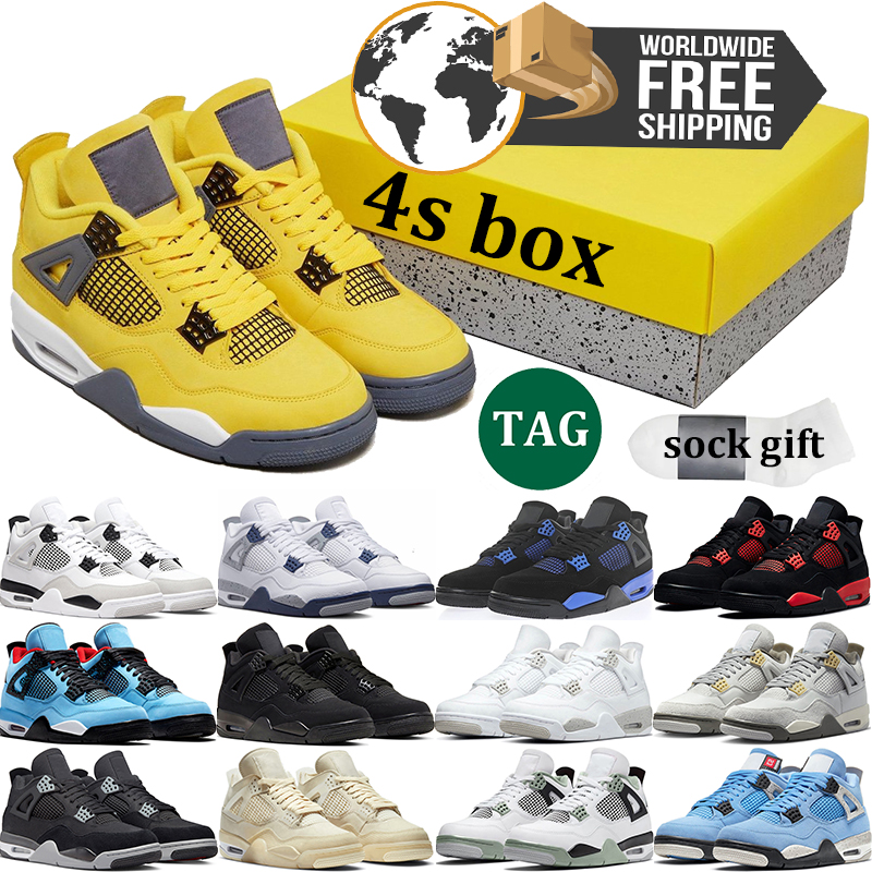 4 original box 4s basketball shoes Midnight Navy Military Black Canvas University Blue Thunder Sail Infrared White Oreo Bred mens sports sneakers, 42
4 original box 4s basketball shoes Midnight Navy Military Black Canvas University Blue Thunder Sail Infrared White Oreo Bred mens sports sneakers, 42