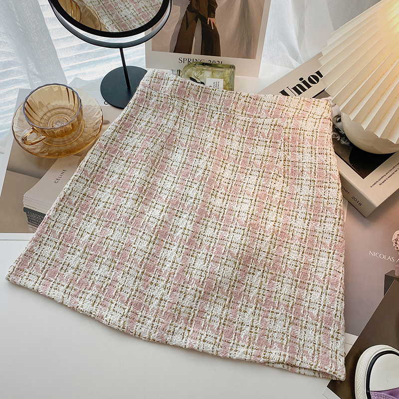 Skirts Gagarich Woman Plaid Skirt Spring Style Korean Version Slimming Sweet High-waisted A-line Short Skirt Mini Girl Bottoms 230313
