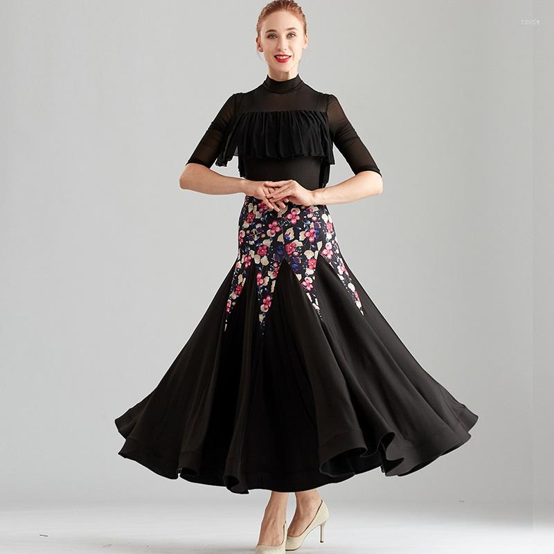 Stage Wear Black Ballroom Skirt Spanish Dance Skirts Tango Costumes Practice Clothes Swing Ball, Black top
Stage Wear Black Ballroom Skirt Spanish Dance Skirts Tango Costumes Practice Clothes Swing Ball, Black top