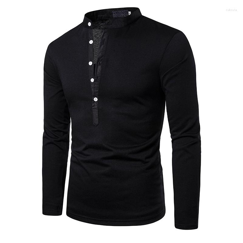 Men' T Shirts Spring Autumn Men Slim Long Sleeve Shirt Fashion Simple Solid Standing Collar Business Casual T-shirt Tee, Red
Men' T Shirts Spring Autumn Men Slim Long Sleeve Shirt Fashion Simple Solid Standing Collar Business Casual T-shirt Tee, Red
