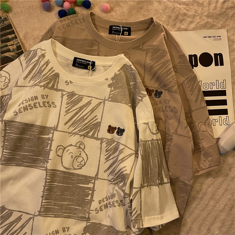 Women' T-Shirt Summer Style National Full Print Cartoon Bear Kawaii Short-Sleeved T-Shirt Female Retro Loose Harajuku Casual Oversize 230311
Women' T-Shirt Summer Style National Full Print Cartoon Bear Kawaii Short-Sleeved T-Shirt Female Retro Loose Harajuku Casual Oversize 230311