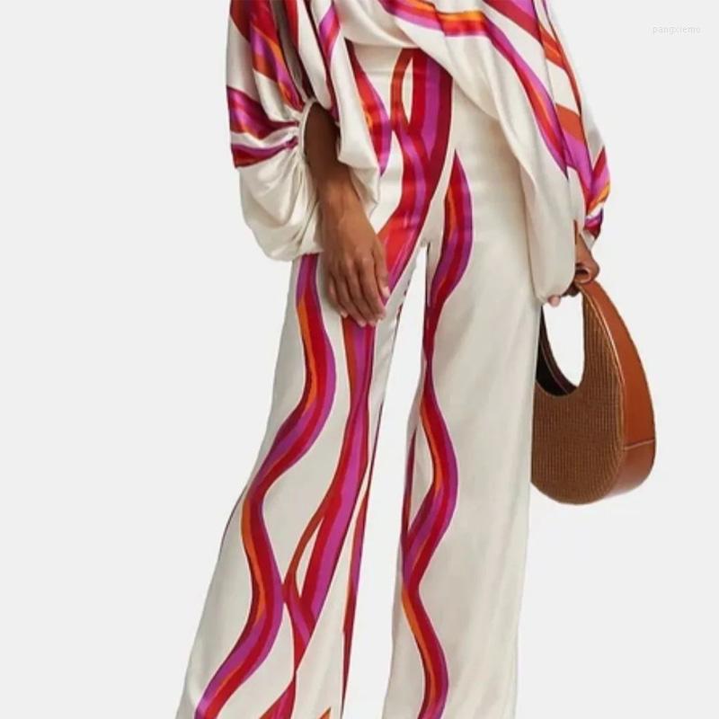 Women' Tracksuits Women Elegant Striped Print 2Pc Suits Sexy Skew Collar Blouse And High Waist Pants Set Casual Lantern Long Sleeve Loose, 01 red
Women' Tracksuits Women Elegant Striped Print 2Pc Suits Sexy Skew Collar Blouse And High Waist Pants Set Casual Lantern Long Sleeve Loose, 01 red