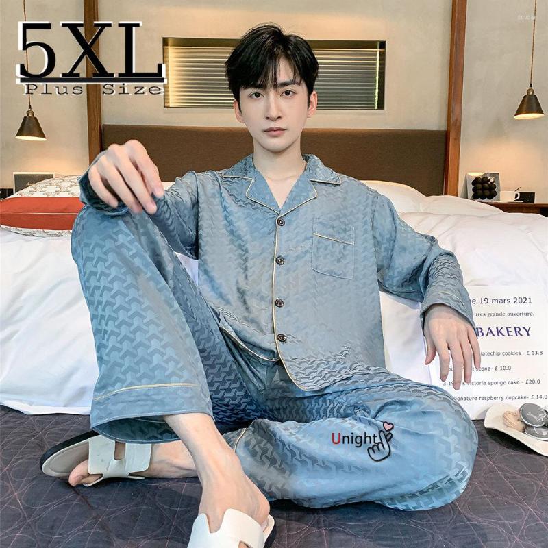 Men's Sleepwear Men Silk Satin Pajamas Sets Long Sleeve Pyjamas Suit Pijama Loungewear Plus Size Set -5XL Nightwear, Red(short)
Men's Sleepwear Men Silk Satin Pajamas Sets Long Sleeve Pyjamas Suit Pijama Loungewear Plus Size Set -5XL Nightwear, Red(short)