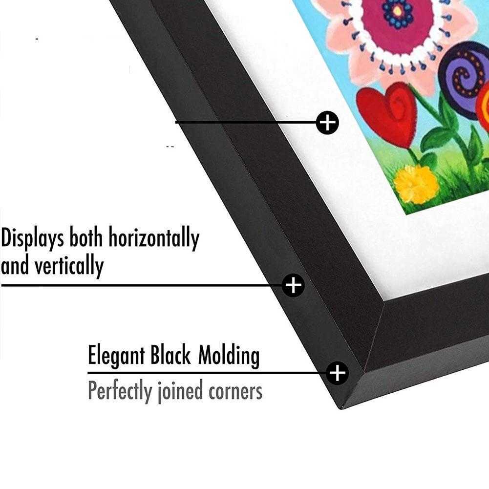 Frames New Hinged Art Photo Frame Wood Photo Frame Shadow Box Front Opening Bouquet Display Memory Picture Frame For Home Office Z0313