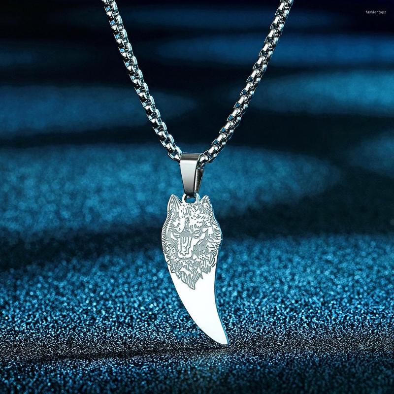 Pendant Necklaces Stainless Steel Viking Wolf Necklace Engraved Scandinavian Charm For Men Women Personality Amulet Jewelry Gift
Pendant Necklaces Stainless Steel Viking Wolf Necklace Engraved Scandinavian Charm For Men Women Personality Amulet Jewelry Gift