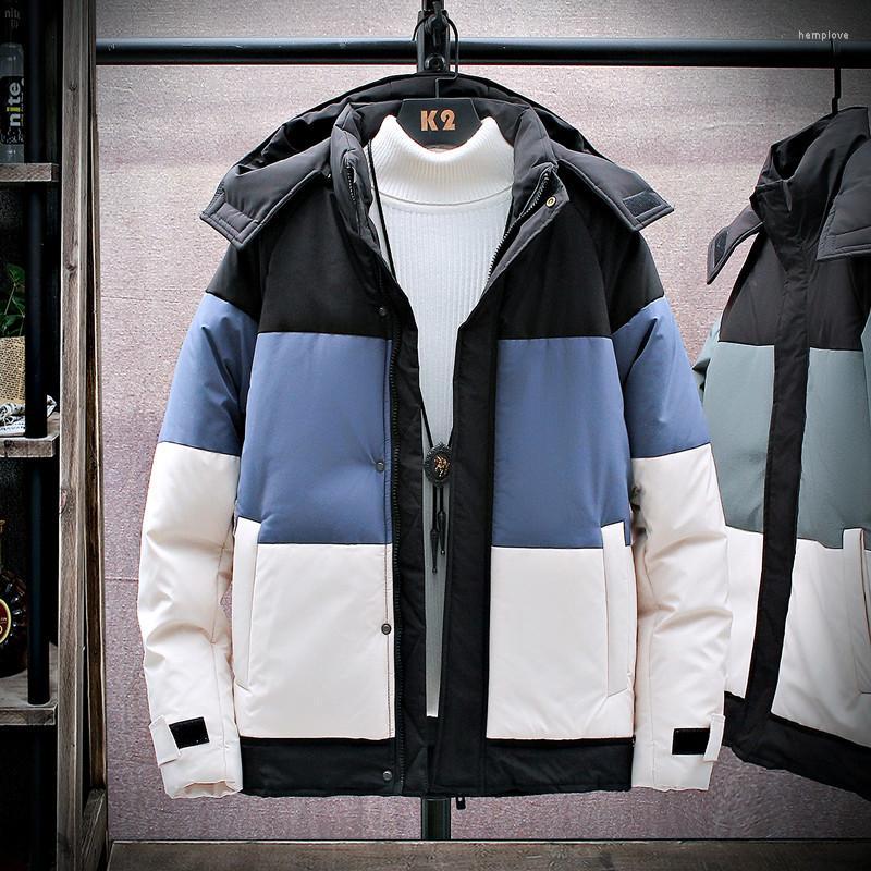 Men's Down Thicken Jacket Patchwork Hooded Warm Parka Men Casual Waterproof Windproof Winter Coat Male Windbreaker Coats 3XL 4XL, Cc040 blue
Men's Down Thicken Jacket Patchwork Hooded Warm Parka Men Casual Waterproof Windproof Winter Coat Male Windbreaker Coats 3XL 4XL, Cc040 blue