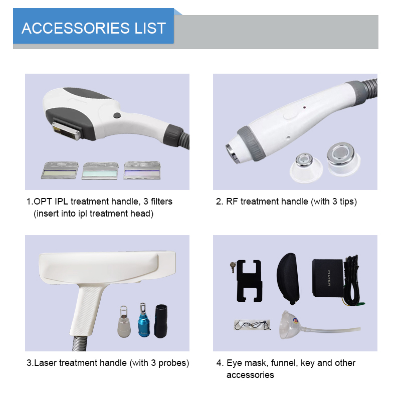 Diode laser OPT/IPL nd yag laser RF/radio frequency Multi-Functional Beauty Equipment
Diode laser OPT/IPL nd yag laser RF/radio frequency Multi-Functional Beauty Equipment