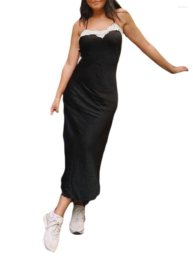 Casual Dresses Women Satin Side Split Spaghetti Strap Evening Party Cami Maxi Slip Dress, C-black
Casual Dresses Women Satin Side Split Spaghetti Strap Evening Party Cami Maxi Slip Dress, C-black