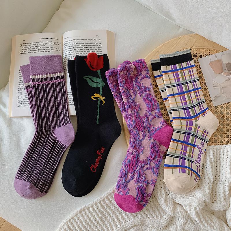 Women Socks Vintage Flowers Winter Fashion Long Cotton Chaussette Femme Cute Harajuku Accessories Street Style
Women Socks Vintage Flowers Winter Fashion Long Cotton Chaussette Femme Cute Harajuku Accessories Street Style