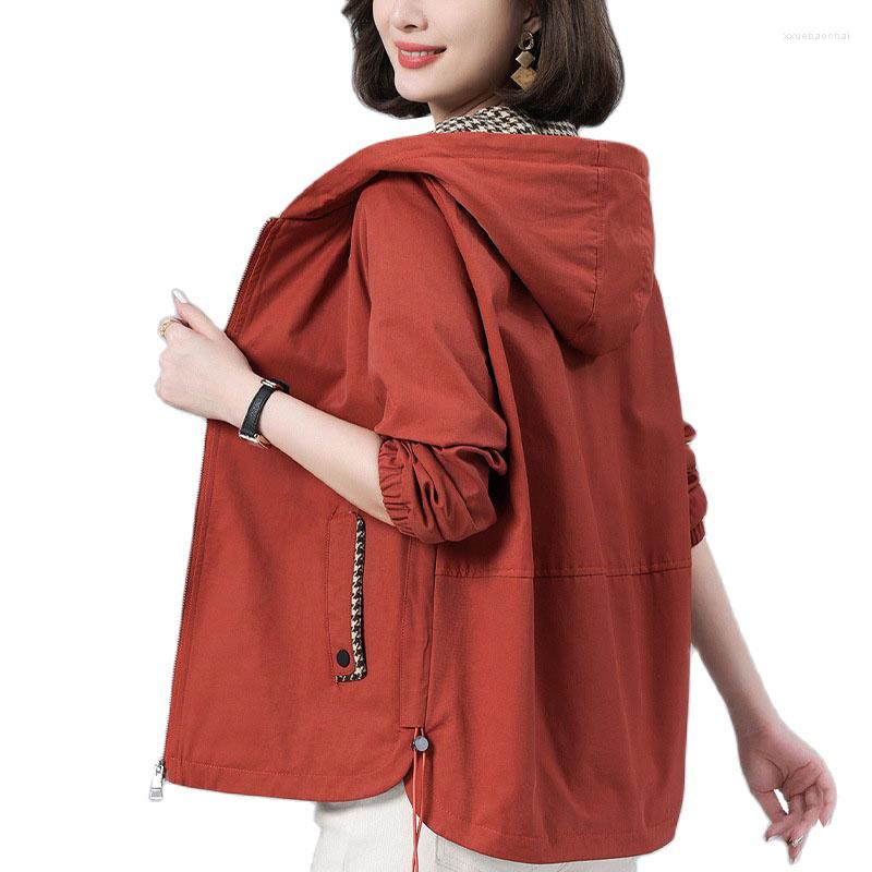 Women's Trench Coats Women's Jacket 2023 Spring Autumn Korean Middle-aged Hooded Loose Causal Windbreaker Famale Zipper Basic Jackets, Green
Women's Trench Coats Women's Jacket 2023 Spring Autumn Korean Middle-aged Hooded Loose Causal Windbreaker Famale Zipper Basic Jackets, Green