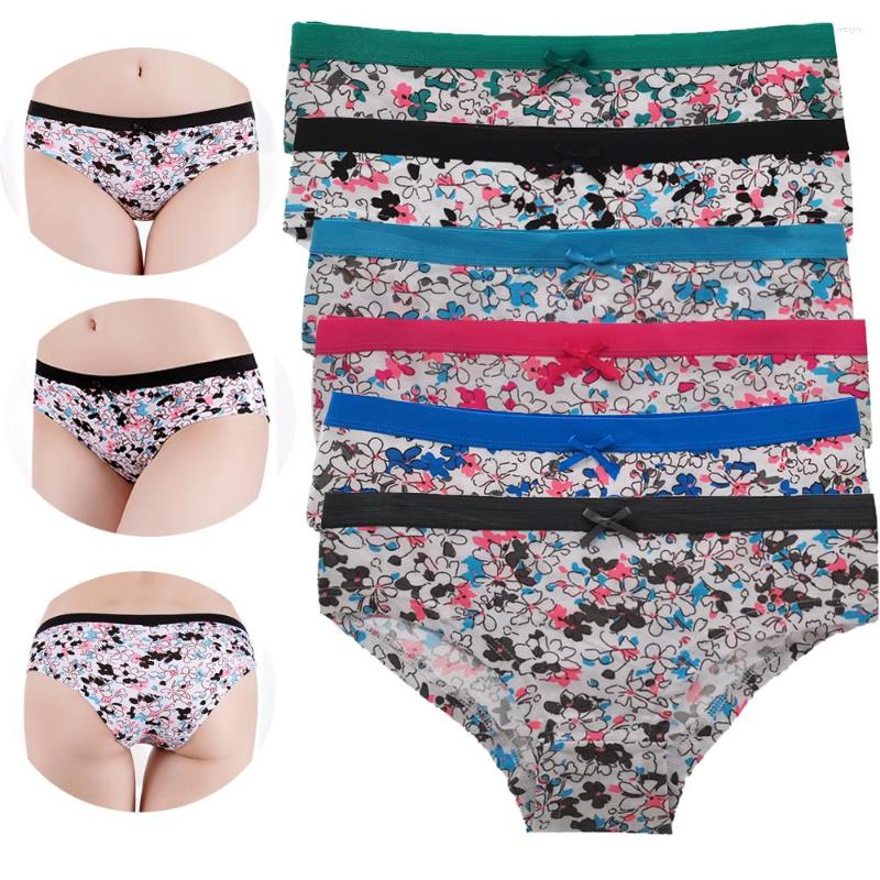 Women's Panties Women's Cotton Sexy Female Underwear Low-waist Briefs Floral Print Underpants Kawaii Girls Ladies Lingerie 6 Pcs/Set, Hu-89492
Women's Panties Women's Cotton Sexy Female Underwear Low-waist Briefs Floral Print Underpants Kawaii Girls Ladies Lingerie 6 Pcs/Set, Hu-89492