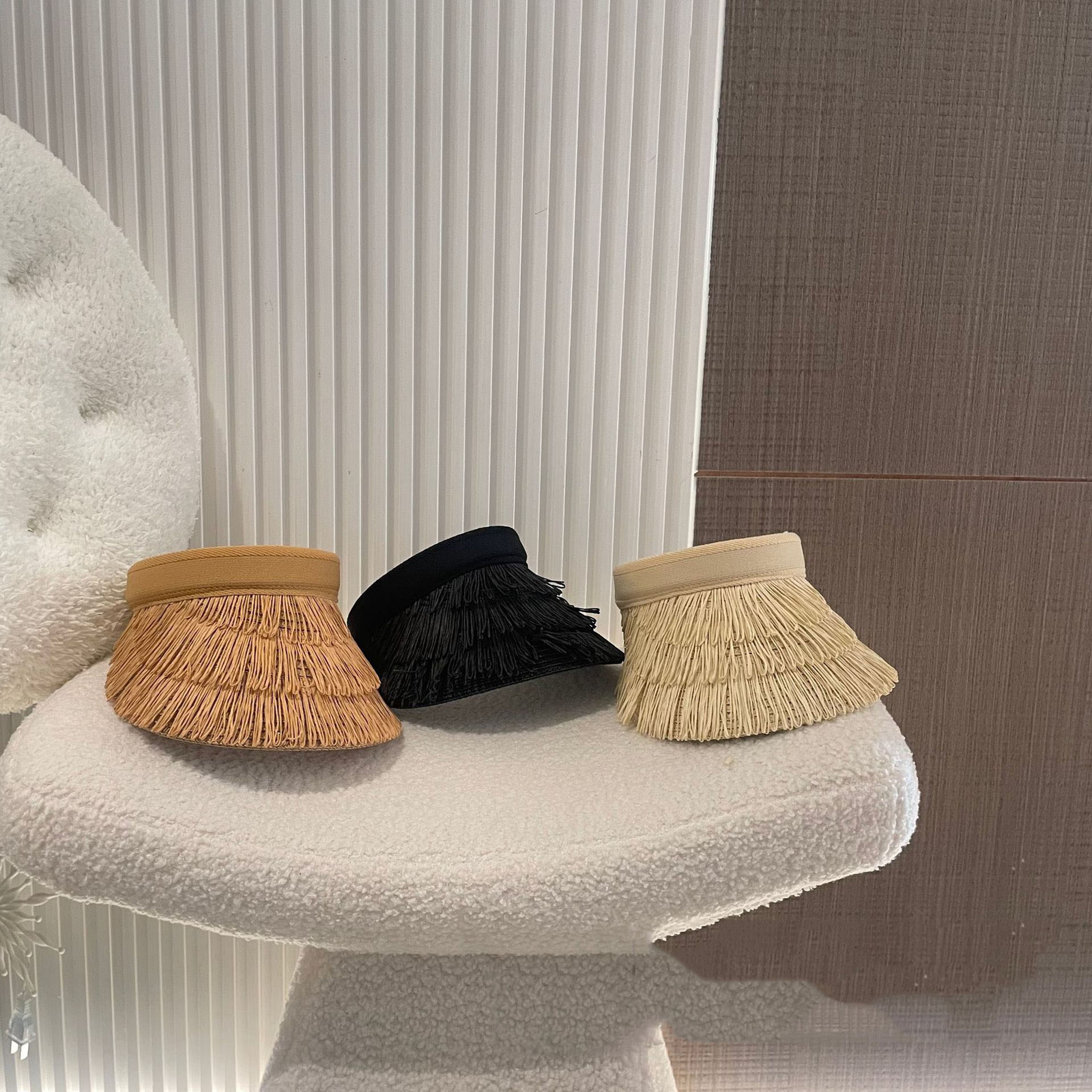 Caps Hats Parent-child Straw Hat Mother Kids Summer Sun Visor Hat Beach Hat Sun Protection Foldable Holiday Hat Children's Cap 230313