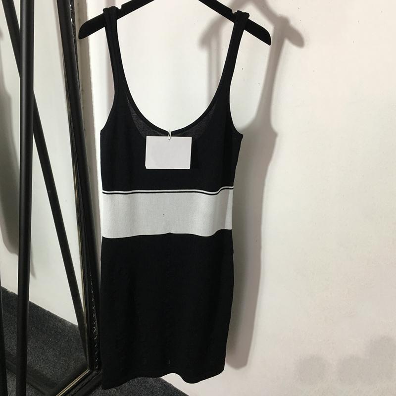 Casual Dresses Women Knit Sling Dresses Summer Sleeveless Sundress Fashion Letter Jacquard Dress Ladies Brand Slim Sundress Skirts Iknrx, Black
Casual Dresses Women Knit Sling Dresses Summer Sleeveless Sundress Fashion Letter Jacquard Dress Ladies Brand Slim Sundress Skirts Iknrx, Black
