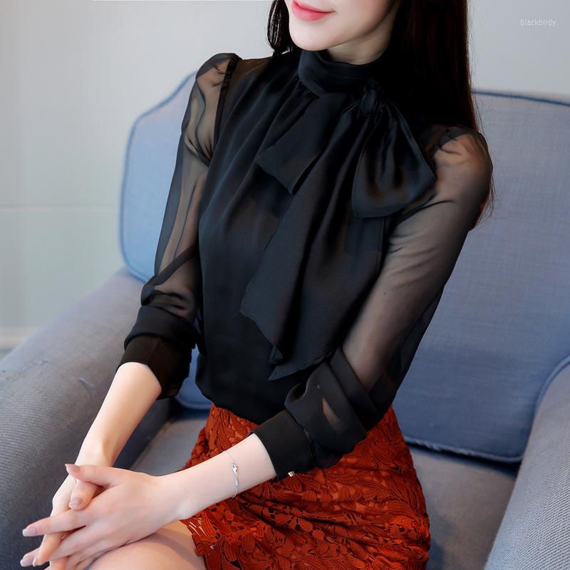 Women' Blouses 2023 Autmun Long Sleeve Shirt Women Fashion Womens Tops And Solid Bow Stand Collar Office Blusas Plus Size, Black
Women' Blouses 2023 Autmun Long Sleeve Shirt Women Fashion Womens Tops And Solid Bow Stand Collar Office Blusas Plus Size, Black