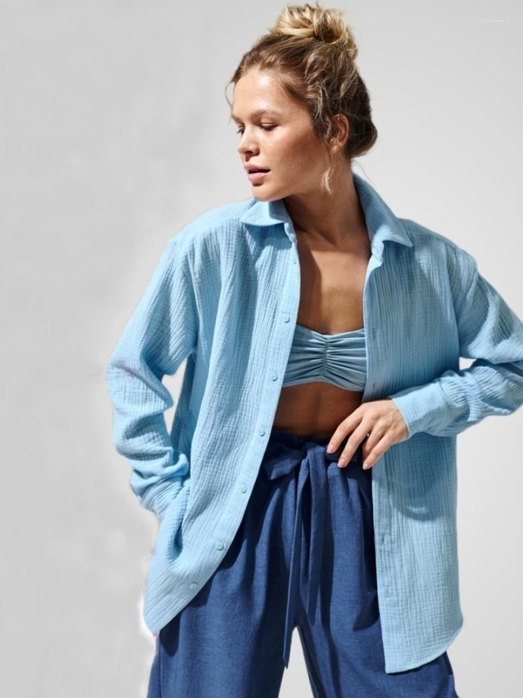Women' T Shirts 2023 Women Spring Summer Cotton Office Lady Fashion Solid Long Sleeve Loose Tops Crepe Female Relaxed Beach Wear
Women' T Shirts 2023 Women Spring Summer Cotton Office Lady Fashion Solid Long Sleeve Loose Tops Crepe Female Relaxed Beach Wear