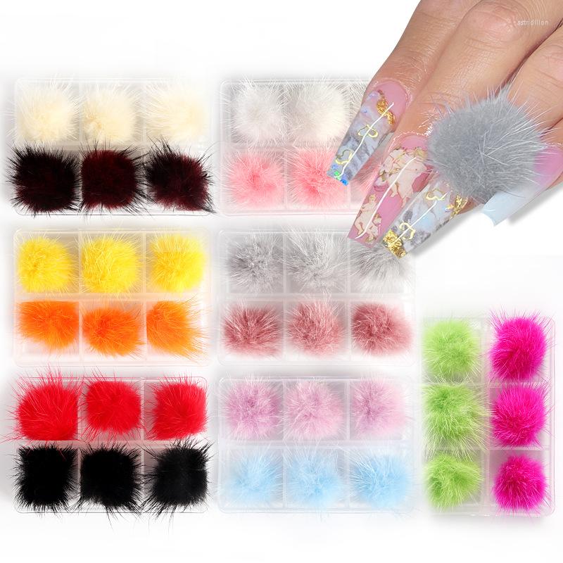 Nail Art Decorations 6PCS With Box 2.5CM Pom Magnets Jewelry Detachable Plush Ball Colorful Manicure/ Kawaii Charms Set
Nail Art Decorations 6PCS With Box 2.5CM Pom Magnets Jewelry Detachable Plush Ball Colorful Manicure/ Kawaii Charms Set