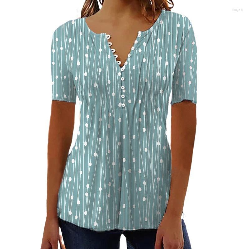 Women' Blouses Women' Short Sleeve Polka Dot Print Tops Summer Urban Commuter Casual Button Splicing V Neck Pullover Shirt Female, Red
Women' Blouses Women' Short Sleeve Polka Dot Print Tops Summer Urban Commuter Casual Button Splicing V Neck Pullover Shirt Female, Red
