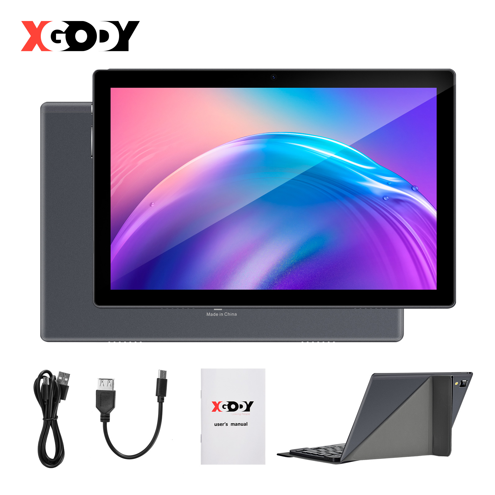 XGODY 10.1 Inch Tablet PC Android 11 4GB 64GB Octa Core 1920x1200 IPS Screen Dual Band WiFi 8MP Bluetooth Type-C Cheap Tablets, Gray
XGODY 10.1 Inch Tablet PC Android 11 4GB 64GB Octa Core 1920x1200 IPS Screen Dual Band WiFi 8MP Bluetooth Type-C Cheap Tablets, Gray